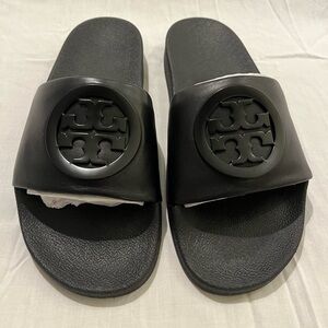 Tory Burch Black Lina Slide Women Size 7